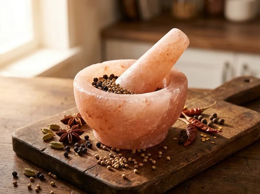 Himalayan salt mortar & pestle